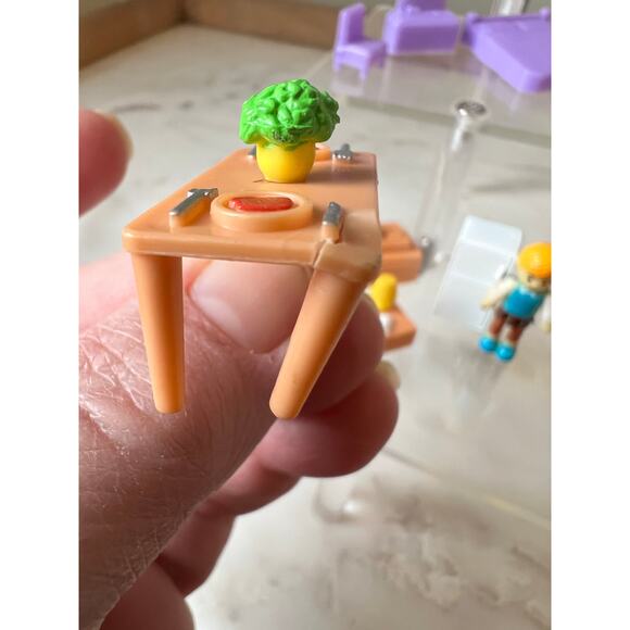 Vintage Random Blue box Tiny Dreams Dollhouse Dolls Polly Pocket stages - Picture 6 of 14